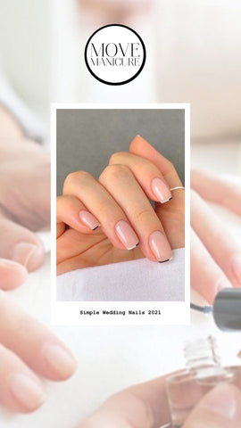 15 Classy and Simple Wedding Nails Inspo | Move Manicure