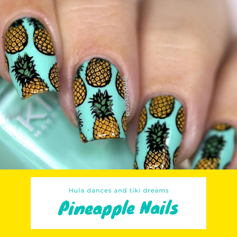pineapple nail art 2020 Move Manicure Singapore